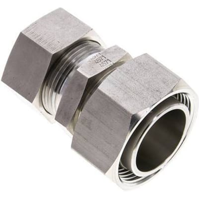 28L & 35L RVS Rechte Snijringkoppeling Draaidoorvoer 160bar ISO 8434-1