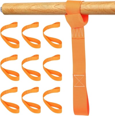 10 Stuks Zachte Lussen Motorfietsriemen, 38 x 438 mm Sleepriem voor Fietsen, Geschikt voor Transport en Bevestiging tot 1000 kg