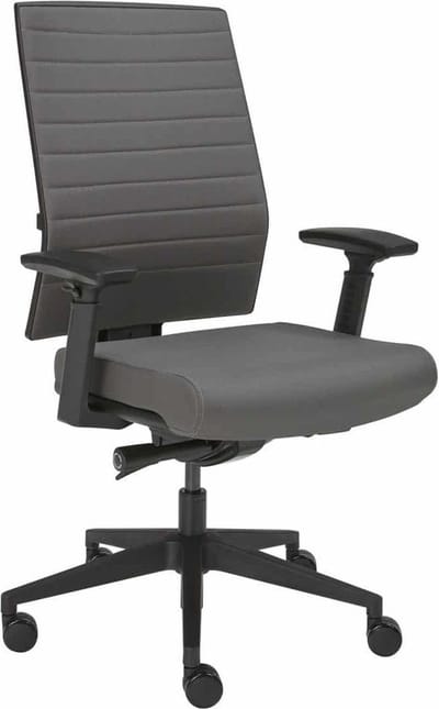 Ergonomische bureaustoel 1332 in stof Middel grijs