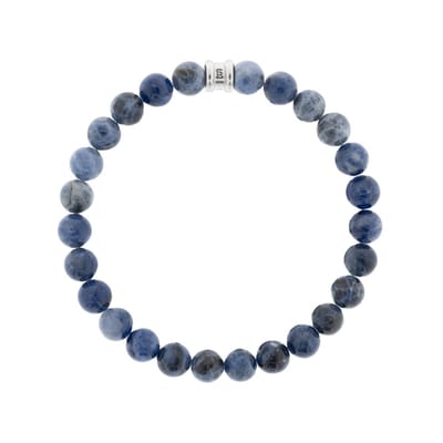 STEEL & BARNETT - Kralenarmband Heren - Sodaliet - Maat S