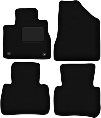Zwarte velours vloermatten voor: Nissan Murano Z51 SUV (2008-2015)