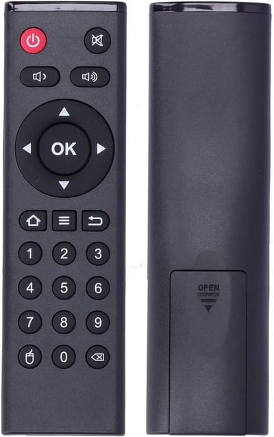 SnelShoppen - TX6 Afstandsbediening Vervanging voor Android TV Box - Geschikt voor TX5 Max, TX3 Max, TX6, TX92 - Hoogwaardige ABS + Siliconen Knoppen