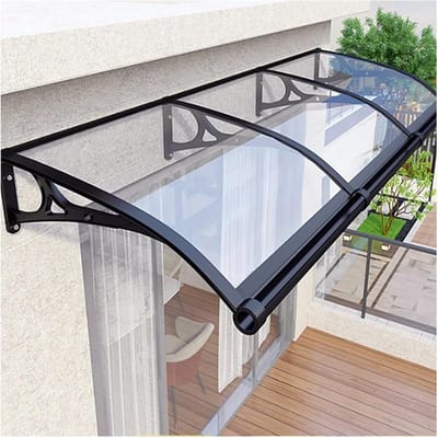 Veranda Overkapping - Deur Luifel - Weer Bescherming - UV Bestendig - Diverse Afmetingen - Transparant