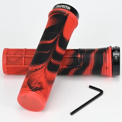 Dailygoods- Fietsstuurgrepen Antislip - Ergonomische Handgrepen - Aluminium Slot - 22 mm Binnendiameter - Geschikt voor MTB/BMX - Hoogwaardig TPR-Rubber - Fietshandgrepen
