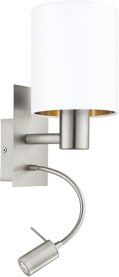 EGLO Pasteri Wandlamp - E27 - Ø 25 cm - Nikkelmat