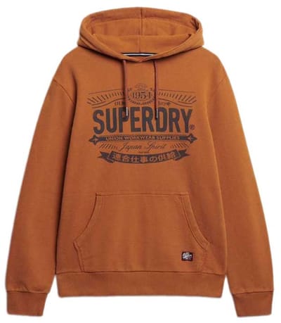 Superdry - Heritage Brand hoodie met relaxte pasvorm - Heren - Hoodies