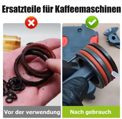 O-ring afdichtingsset, onderhoudsset afdichtingsringen Compatibel met DeLonghi ESAM/ECAM/ETAM koffieautomaten, voor broeginheid Thermoblok melkschuimsapparaat toebehoren