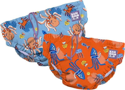 Wasbare Zwembroek - Baby Zwembroek - Zwemmen - Houdt poep tegen - 0-6 Maanden - Blauw