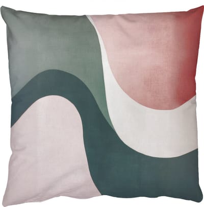 Sierkussens - Kussentjes Woonkamer - 50x50 cm - Abstract - Golven - Sierlijk - Roze
