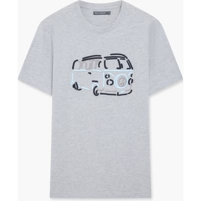 French Connection Camper 3 Colour Lgt Grey Mel Taglia: XS | T-shirt stampate Outlet | Uomo | Grigio