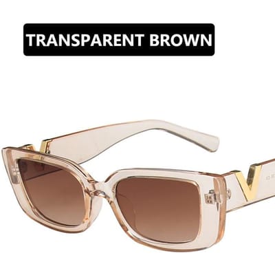 Lunettes de soleil rectangulaires vintage pour femmes Designer Petite monture Lunettes de soleil Dames Classique Carré Lunettes UV400 Oculos De Sol As shown in the figu