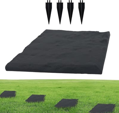 Decoratieve Tuinstenen - Buitenpad Stenen - Tuinpad Aanleggen - Met Grondpennen - Set van 4 - Multicolor