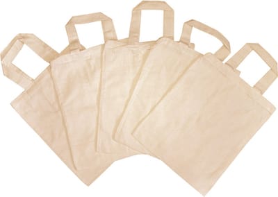 Katoenen tas creme 22 x 27 cm 230006