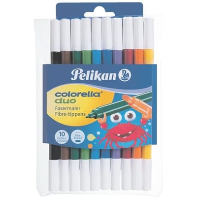 Pelikan viltstiften Colorella Duo - 10 kleuren - 2 punten