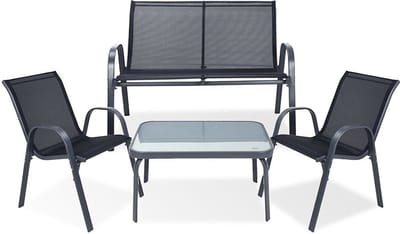 Tuinmeubelset 4 delig - Tuinset - Stoelen - Tafel - Tuin