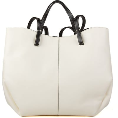 Giulia Monti Tote Bag Wit Zwart