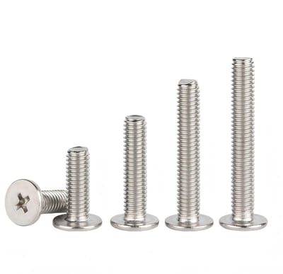Dailygoods- Kopschroeven 20 stuks - M6 x 10 mm - Dunne Platte Kopschroeven - Roestvrij Staal 304 - Machineschroeven - Corrosiebestendig - Schroeven