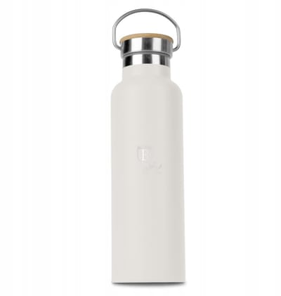 BerlingerHaus Sahara Thermoskan 0,6L met Bamboe Deksel - Mat Crème
