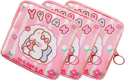 STARRY G 3PCS maandverband met handvat, Periode maandverband Pouch, draagbare maandverband opbergtas, tampon houder case voor tiener meisjes vrouwen, handtas kleine zakjes voor diversen, lippenstift