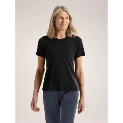 Arc'teryx Lana Merino Wol Crew Shirt Dames (Maat - S, Kleur - BLACK)