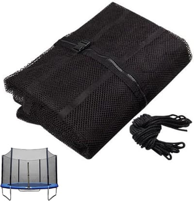 Trampoline Veiligheidsnet - Beschermend Hek - Outdoor Fitness - Externe Vervanging - 10FT Diameter - Zwart