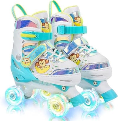Equivera Rolschaatsen Meisjes - Skeelers Meisjes - Rolschaatsen Kinderen - Cadeautip voor uw kind!