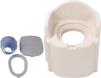 Toiletstoel - Douchestoel Hulpmiddel - Thuiszorg - Zacht Kussen - 63x58x52 cm - Beige