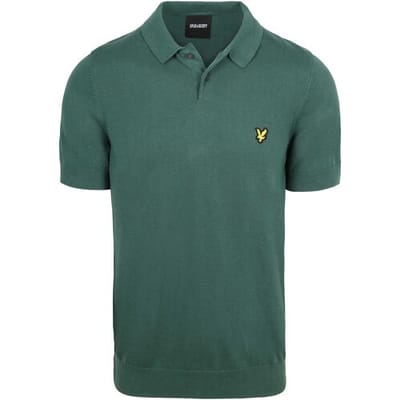 Lyle and Scott Poloshirt Knitted Groen - Maat XXL - Heren