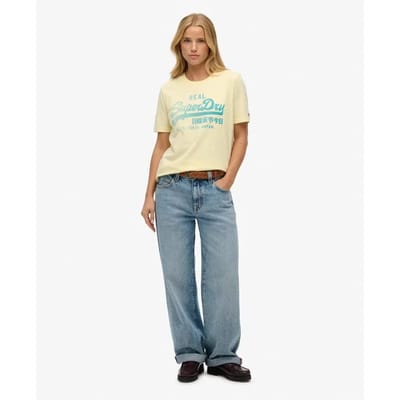 Superdry - T-shirt met vervaagd Vintage logo - Dames - T-shirts
