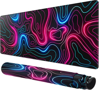 StayPowered XXL Gaming Muismat - Ultiem Comfort en Controle - 800x400mm Formaat - Antislip Onderkant - Slijtvaste Gestikte Randen - Waterbestendig Materiaal - Vlekafstotend - Zachte Stofstructuur - Zwart - Levering Sneller dan Aangegeven!