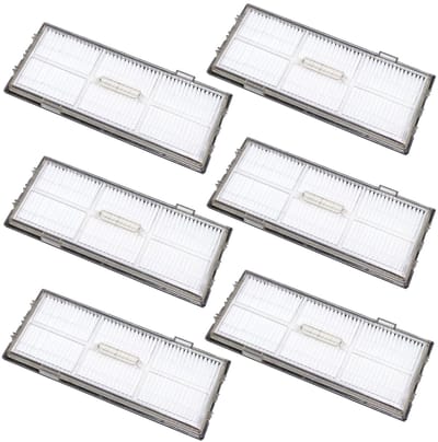Dailygoods- HEPA-filter Vervanging - Filteraccessoires - Compatibel met Roborock S8/S7 - Hoogwaardig ABS-materiaal - EVA-sponsafdichting - Set van 6 - Stofzuigerfilter