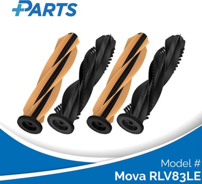 Mova RLV83LE Borstels (4 Stuks, Plus.Parts® alternatief voor RMB13)