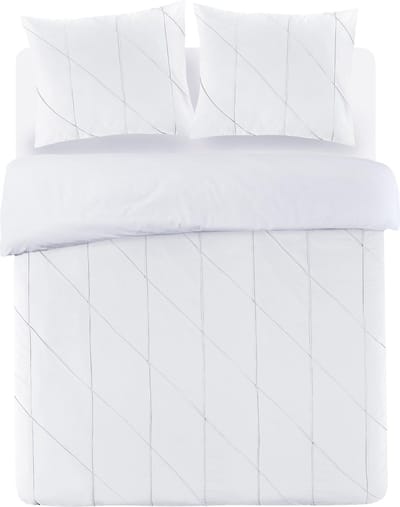 Papillon Canberra Dekbedovertrek - Eenpersoons - 140x200/220 cm - Wit