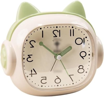 Muziekwekker - Nachtkastje Wekker - Wakker Worden - Groot Volume - 100x100mm - Groen