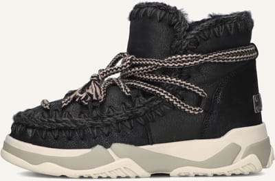 Mou Trainer 02 Scoubidoo Lace Boots Dames - Zwart - Maat 37