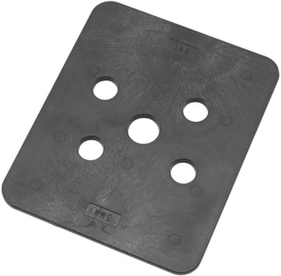 Hogedrukplaten 3Mm 100X120mm Zwart Kunststof - 144 stuks