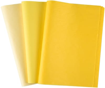 50 Vellen Geel Herfst Tissue Papier Multicolor Art Gift Inpakpapier Bulk voor Thanksgiving Baby Shower Bruiloft Verjaardag DIY en Craft Decor