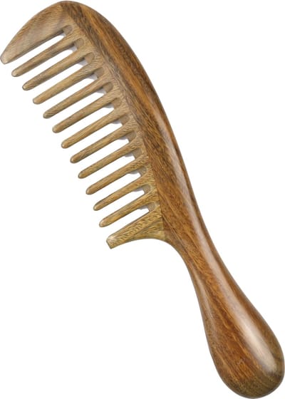 Handgemaakte Sandelhout Kam | Plasticvrije Houten Kam | 20 cm | Antistatische Kam Voor Alle Haartypes | Duurzaam Cadeau | Natural Sandalwood Comb