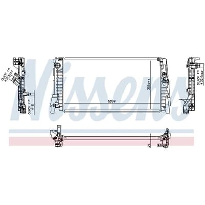 Radiator, motorkoeling NISSENS 606812
