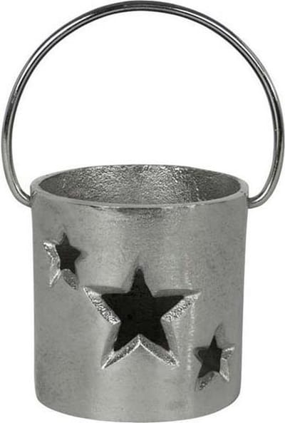 Mars & More Ster Recht - Windlicht - 12 cm - Aluminium