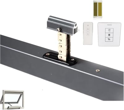 Automatische Raamopener - Elektrische Motor - Kas Ventilatie - Dubbele Ketting - 24v - Zwart