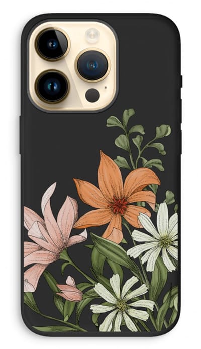 Case Company® - Hoesje geschikt voor iPhone 14 Pro hoesje - Floral bouquet - Biologisch Afbreekbaar Telefoonhoesje - Bescherming alle Kanten en Schermrand