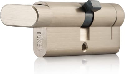 Knopcilinder Set - Deurslot Cilinder - Veilige Toegang - Mastersleutel Systeem - 90 mm 45/45 - Mat Vernikkeld