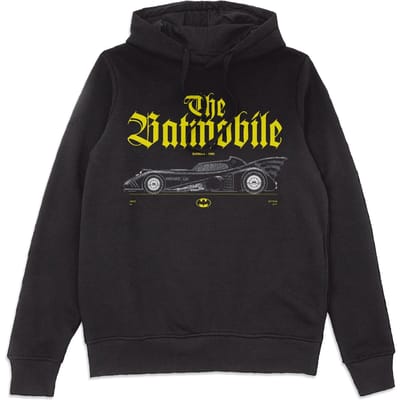 BATMAN Batmobile Profile Hoodie - Black - S