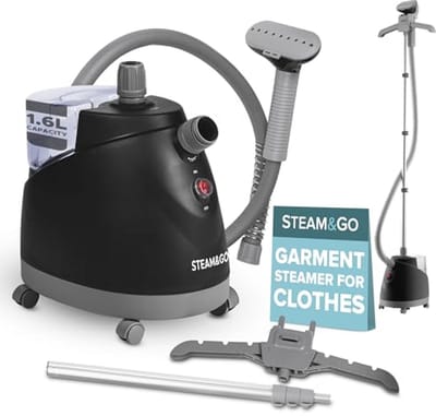 Handheld Kledingstomer voor Kleding, Gordijnen en Beddengoed - Opvouwbare Stoomstrijker met Verstelbare Stang