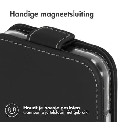 Accezz Hoesje - Geschikt voor Samsung Galaxy A17 (5G) / A17 (4G) - Flipcase - Zwart