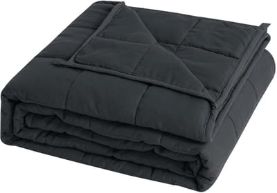Geargalaxy Gewichtsdeken 6kg Zwart - Verzwaringsdeken - Zwaarte Deken - Luxe Deken - Premium Weighted blanket - 150x200cm