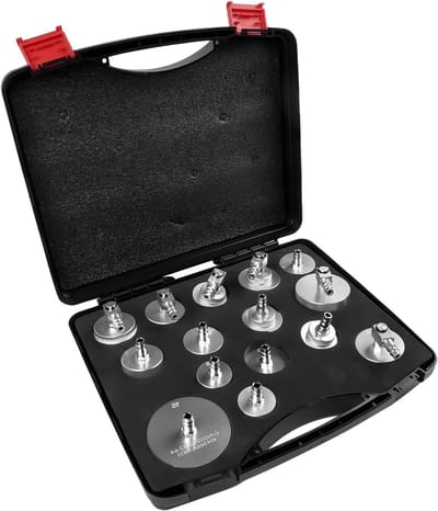 Remontluchter Adapter Set - Remleiding Gereedschap - Remmen Onderhoud - Universele Compatibiliteit - 13 Delig - Zwart