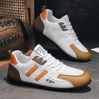 Herenschoenen Lente en Zomer Nieuwe Casual Rijschoenen Veterschoenen Platte Schoenen Lichtgewicht Hardlopen Veelzijdige Mode Schoenen 44 black