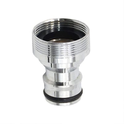 Allecto - Tuinslang Quick Connect - Messing Adapter - Zilver - Waterslangfitting - Tuingereedschap - Geschikt voor elke tuin - Model TF-121105